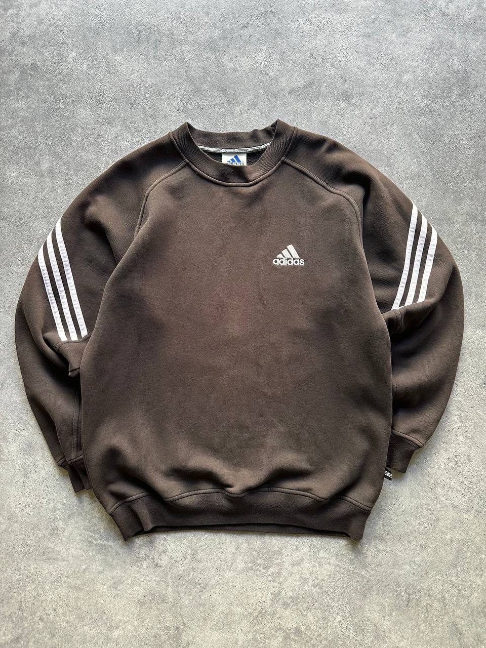Adidas Felpa Girocollo Logo Ricamato Uomo (M)