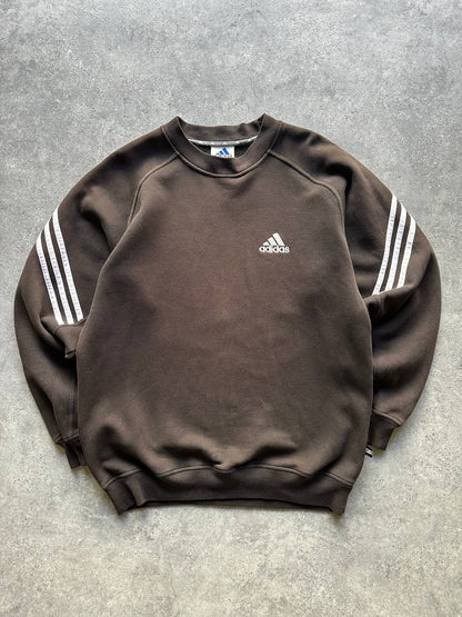 Adidas Felpa Girocollo Logo Ricamato Uomo (M)