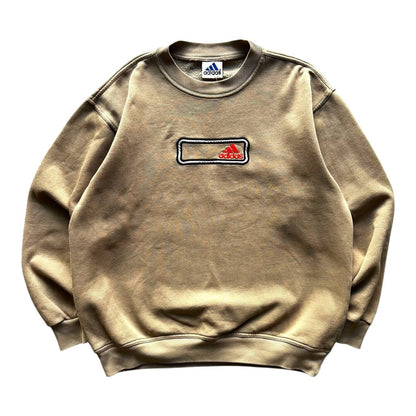 Adidas Felpa Vintage Logo Ricamato Anni 90 Uomo/Donna (S/M)
