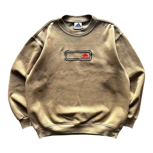 Adidas Felpa Vintage Logo Ricamato Anni 90 Uomo/Donna (S/M)
