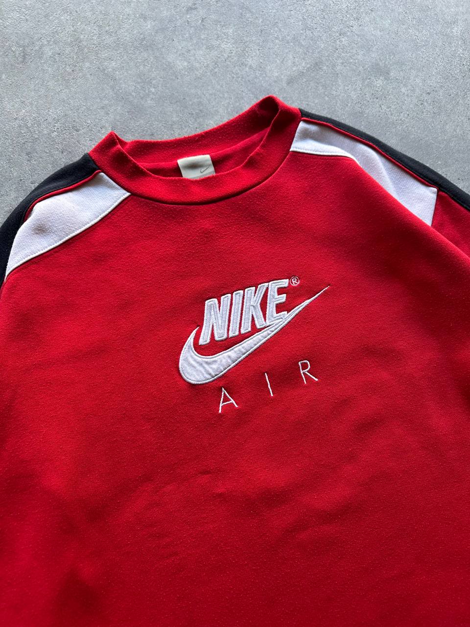 Nike Felpa Girocollo Logo Cucito Vintage Hoodie Uomo/Donna (L)