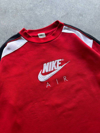 Nike Felpa Girocollo Logo Cucito Vintage Hoodie Uomo/Donna (L)
