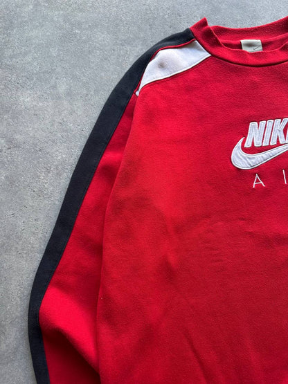 Nike Felpa Girocollo Logo Cucito Vintage Hoodie Uomo/Donna (L)