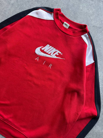 Nike Felpa Girocollo Logo Cucito Vintage Hoodie Uomo/Donna (L)
