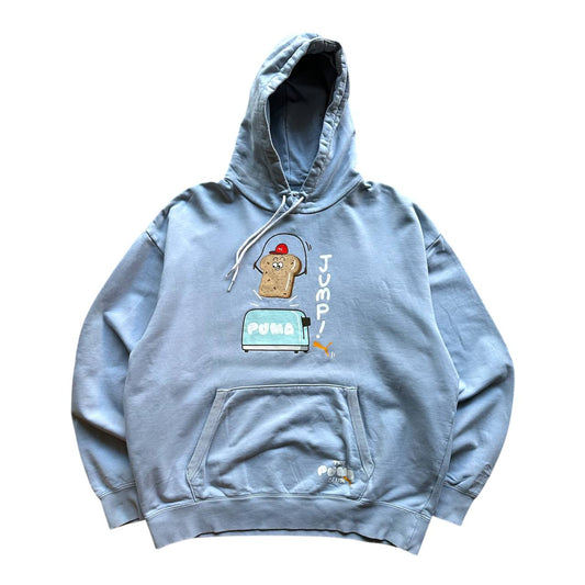 Puma Felpa con Cappuccio Logo Stampato Hoodie Uomo/Donna (L)