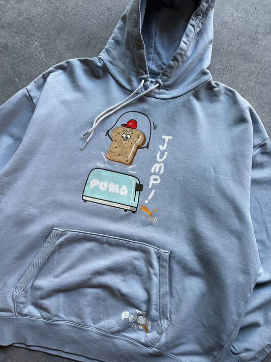 Puma Felpa con Cappuccio Logo Stampato Hoodie Uomo/Donna (L)