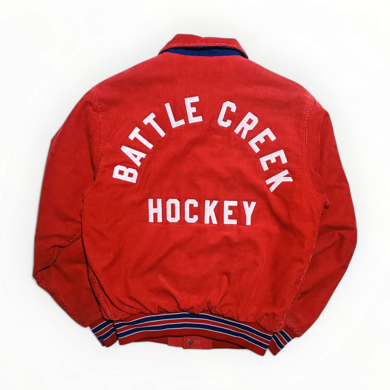 Giacca College a Coste Vintage Hockey Jacket USA Uomo/Donna (S)