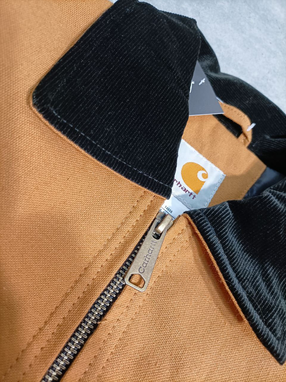 Carhartt Rework Upciclyng UFCW Giacca Colletto Detroit USA Uomo (L)