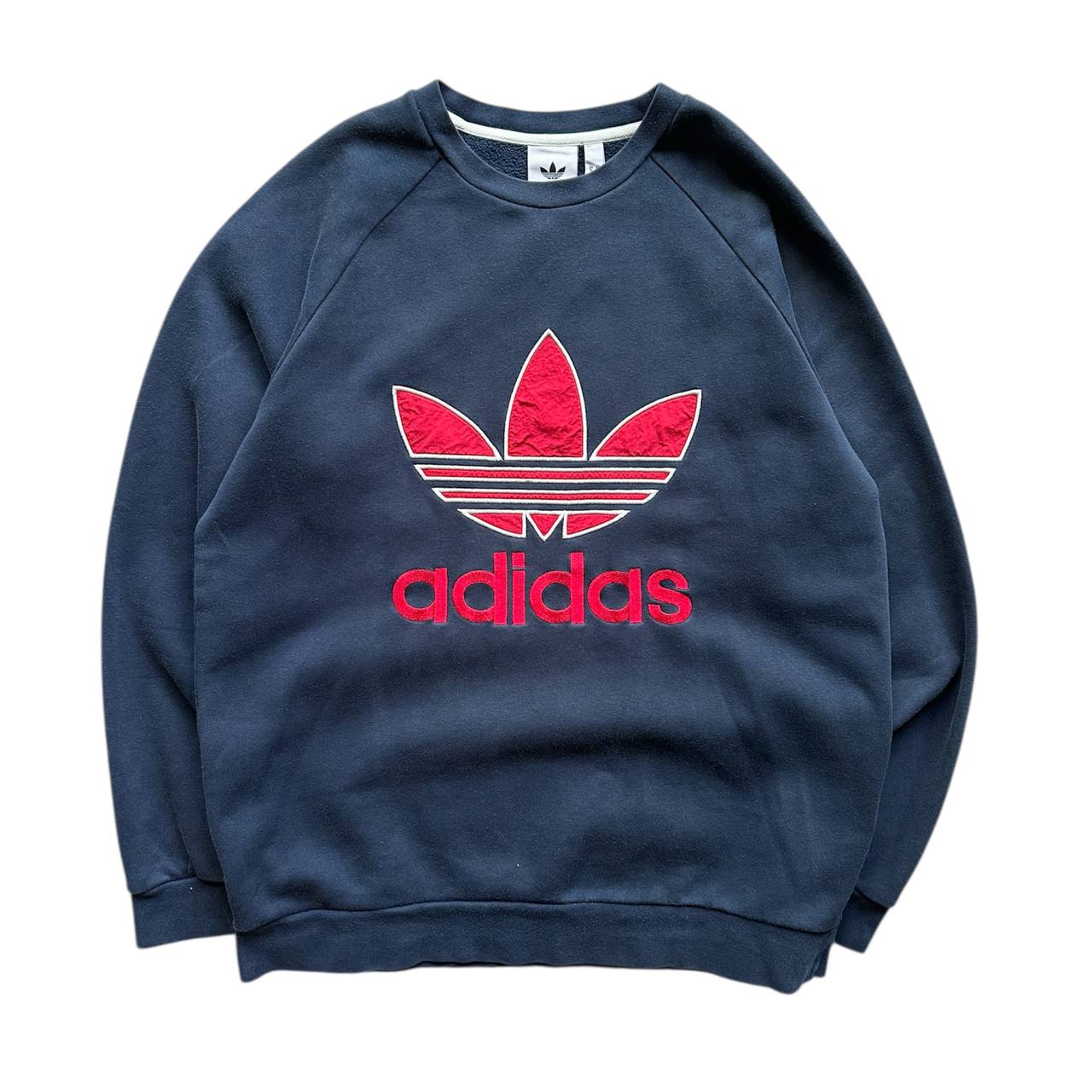 Adidas Felpa Girocollo Big Logo USA Vintage Sweatshirt Uomo/Donna (M)