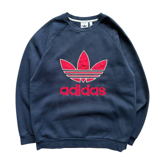 Adidas Felpa Girocollo Big Logo USA Vintage Sweatshirt Uomo/Donna (M)