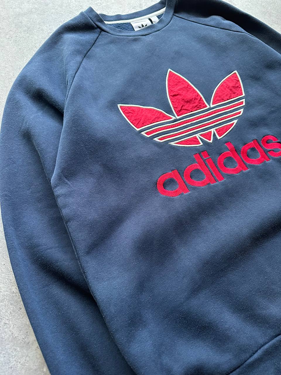 Adidas Felpa Girocollo Big Logo USA Vintage Sweatshirt Uomo/Donna (M)