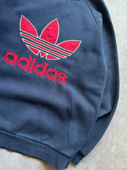 Adidas Felpa Girocollo Big Logo USA Vintage Sweatshirt Uomo/Donna (M)