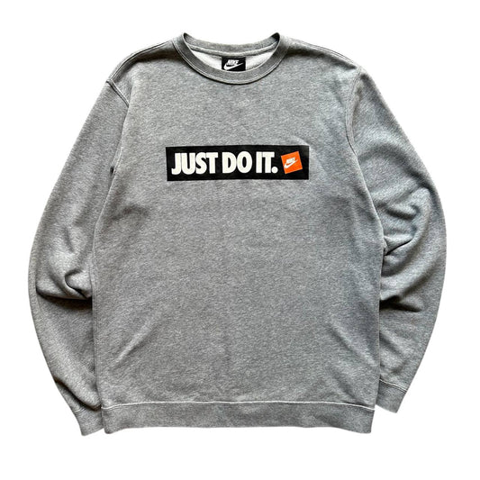Nike Just Do It Felpa Girocollo Sweatshirt Big Logo Uomo (M)