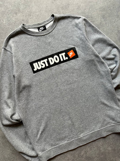 Nike Just Do It Felpa Girocollo Sweatshirt Big Logo Uomo (M)