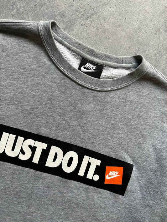 Nike Just Do It Felpa Girocollo Sweatshirt Big Logo Uomo (M)