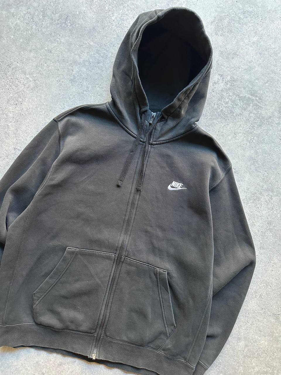 Nike Felpa Cappuccio e Zip Hoodie Logo Cucito Uomo/Donna (L)