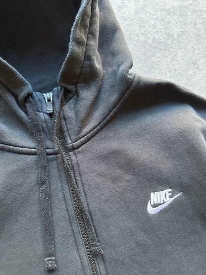 Nike Felpa Cappuccio e Zip Hoodie Logo Cucito Uomo/Donna (L)