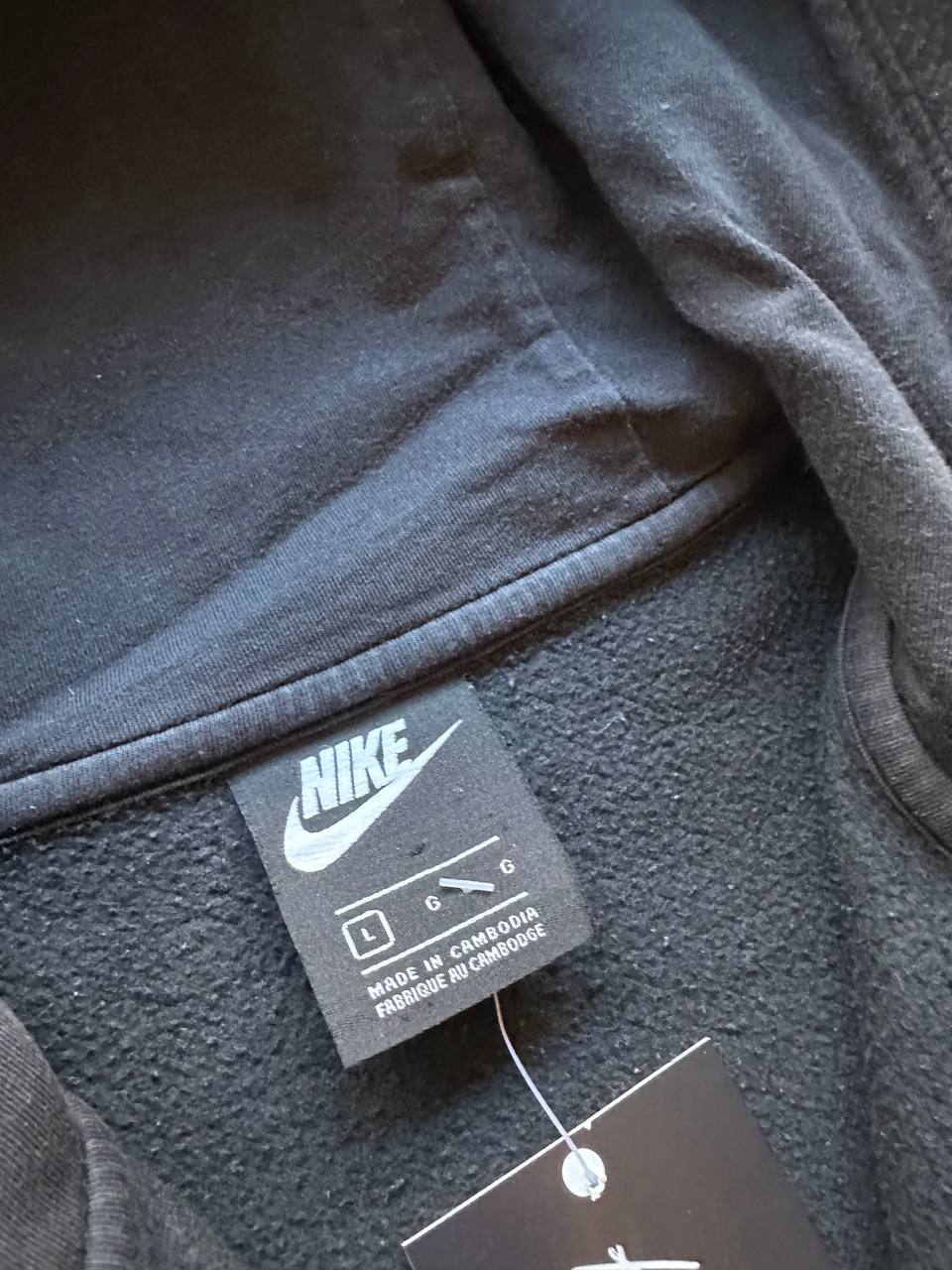 Nike Felpa Cappuccio e Zip Hoodie Logo Cucito Uomo/Donna (L)