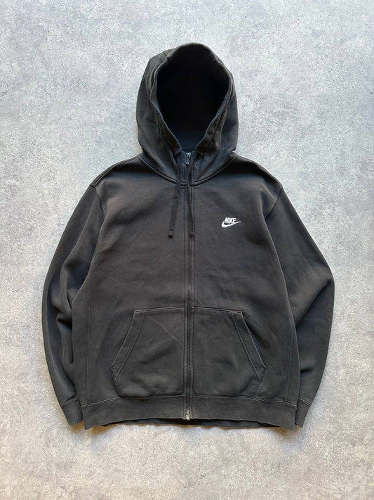Nike Felpa Cappuccio e Zip Hoodie Logo Cucito Uomo/Donna (L)