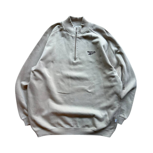Reebok Felpa con collo Zip Vintage Sweatshirt Uomo (XL)