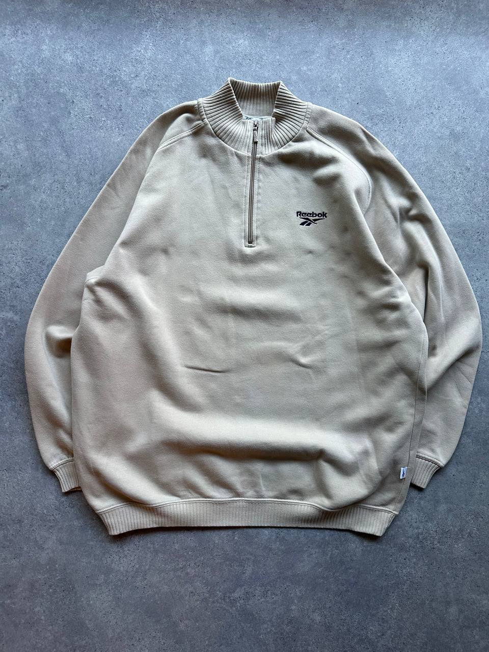 Reebok Felpa con collo Zip Vintage Sweatshirt Uomo (XL)