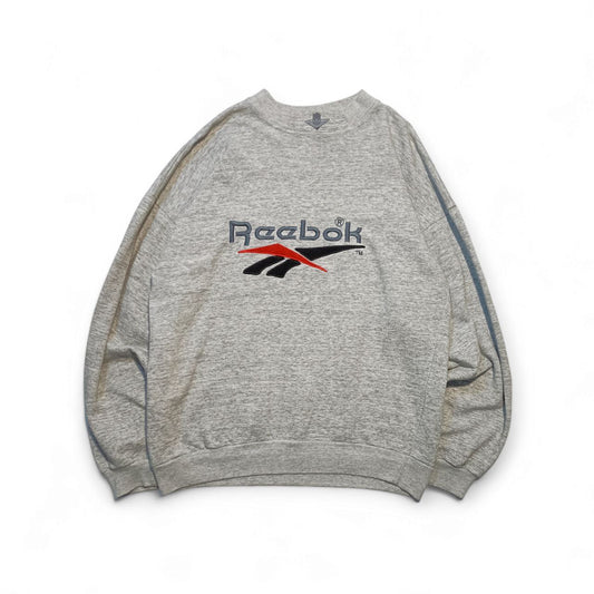 Reebok Felpa Girocollo Vintage Hoodie USA Uomo (M/L)