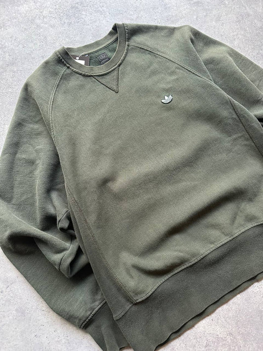 Adidas Felpa Girocollo Logo Ricamato Sweatshirt Uomo (M)