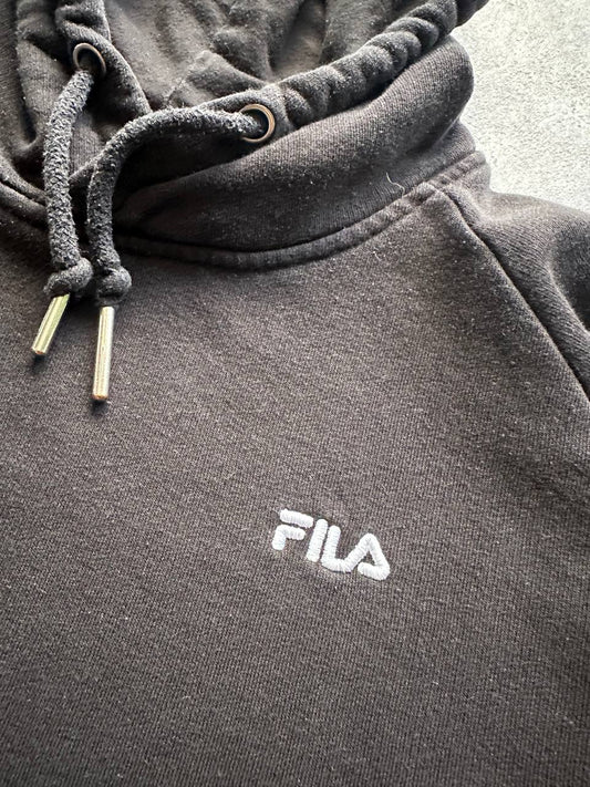 Fila Felpa con Cappuccio Logo Ricamato Hoodie Uomo/Donna (L)