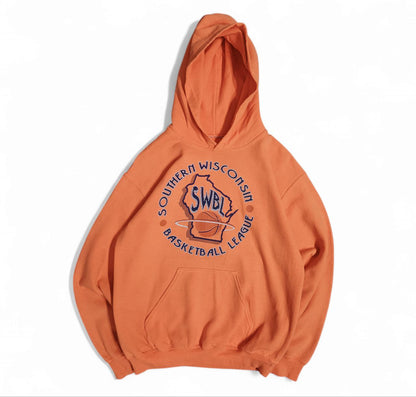 Felpa USA Basket Big Logo Hoodie Uomo/Donna (M)