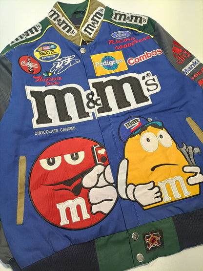 Racing Jacket Rework M&M's Nascar Jh Design Uomo/Donna ( M )