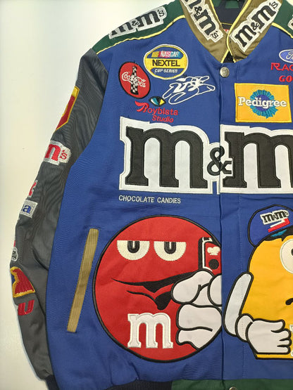 Racing Jacket Rework M&M's Nascar Jh Design Uomo/Donna ( M )