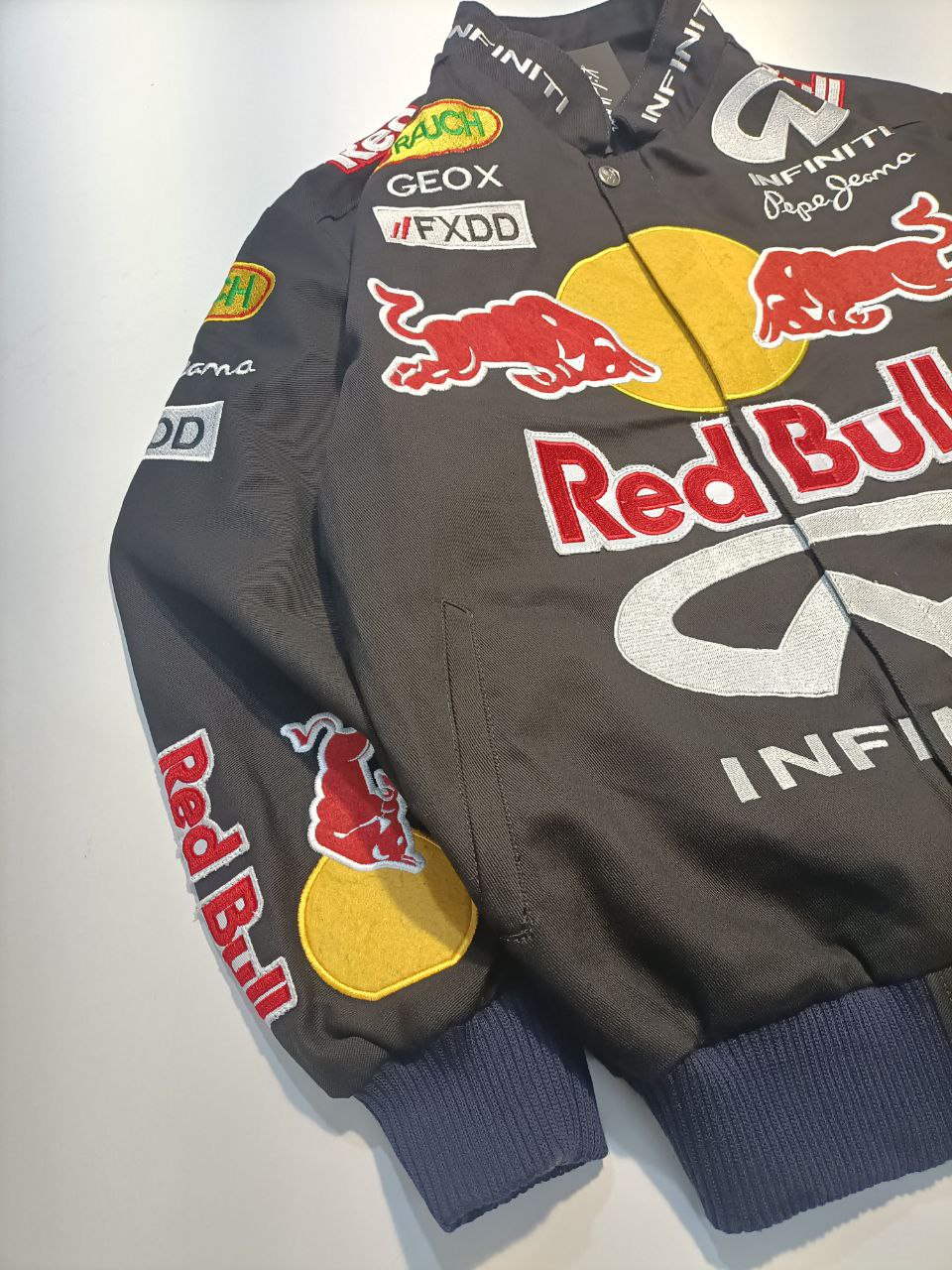 Racing Jacket Rework RedBull Nascar Jh Design Uomo/Donna ( XL )