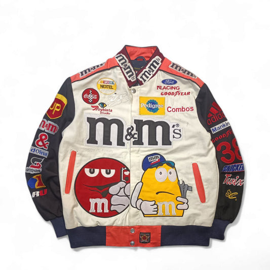 Racing Jacket Rework M&M's Nascar Jh Design Uomo/Donna ( L )