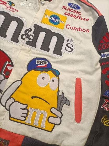 Racing Jacket Rework M&M's Nascar Jh Design Uomo/Donna ( L )