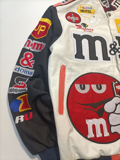 Racing Jacket Rework M&M's Nascar Jh Design Uomo/Donna ( L )