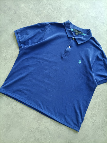 Polo Vintage Croppata Uomo – Blu U.S. Polo Assn. (Taglia M IT / Etichetta XL)