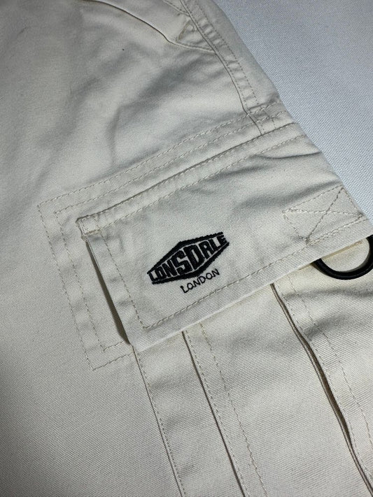 Lonsdale Pantaloncino Jeans con Tasconi e Logo Ricamato Vintage Uomo (L)