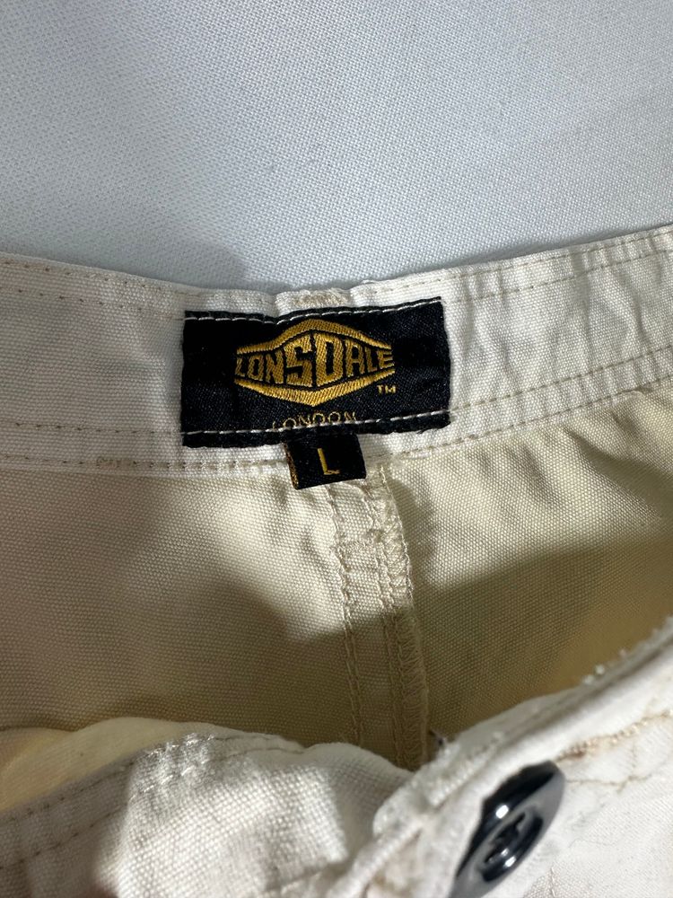 Lonsdale Pantaloncino Jeans con Tasconi e Logo Ricamato Vintage Uomo (L)