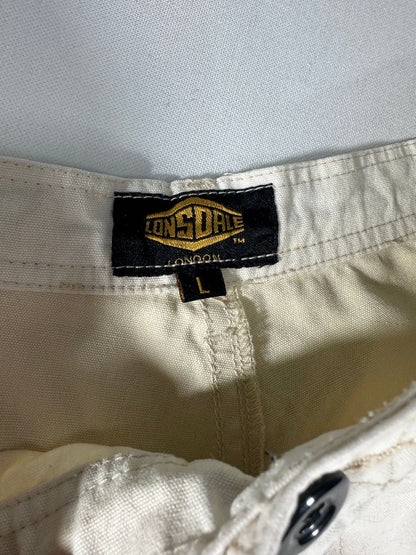 Lonsdale Pantaloncino Jeans con Tasconi e Logo Ricamato Vintage Uomo (L)