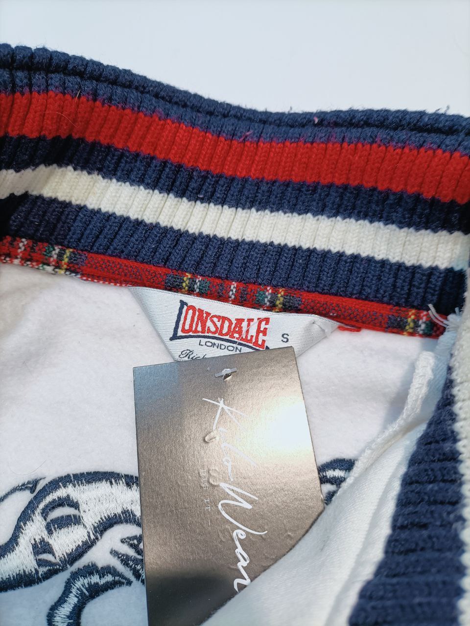 Lonsdale Felpa Zip Uomo Hoodie Vintage (S)