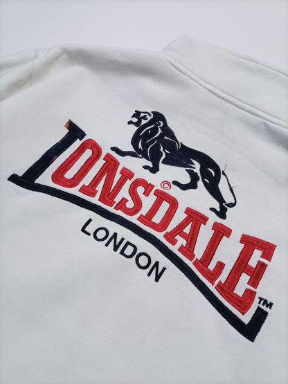 Lonsdale Felpa Zip Uomo Hoodie Vintage (S)