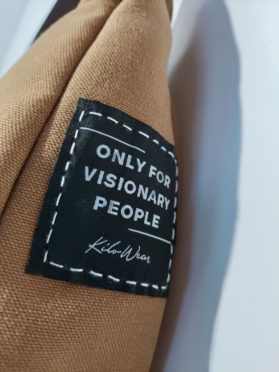 Only For Visionary People Borsa a Tracolla con Tasca Avanti Rework Carhartt Denim Bag