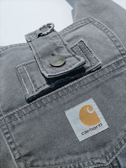 Only For Visionary People Borsa a Tracolla con Tasca Avanti Rework Carhartt Denim Bag