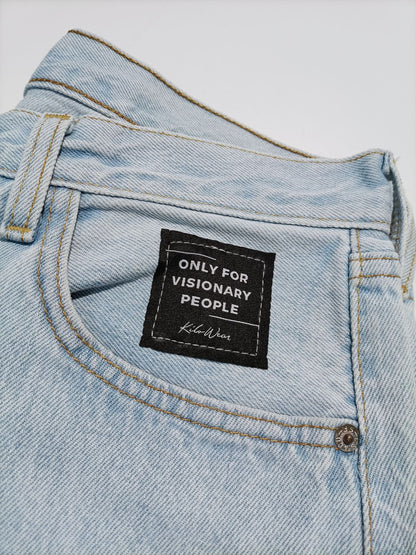 Only For Visionary People Jeans Denim Custom Levis 501 Enrico Coveri Uomo Donna (44 IT)