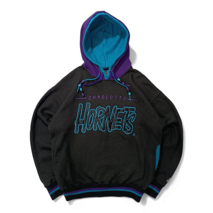 Starter Charlotte Hornets Felpa NBA Official Hoodie Vintage Uomo Donna (M/L)