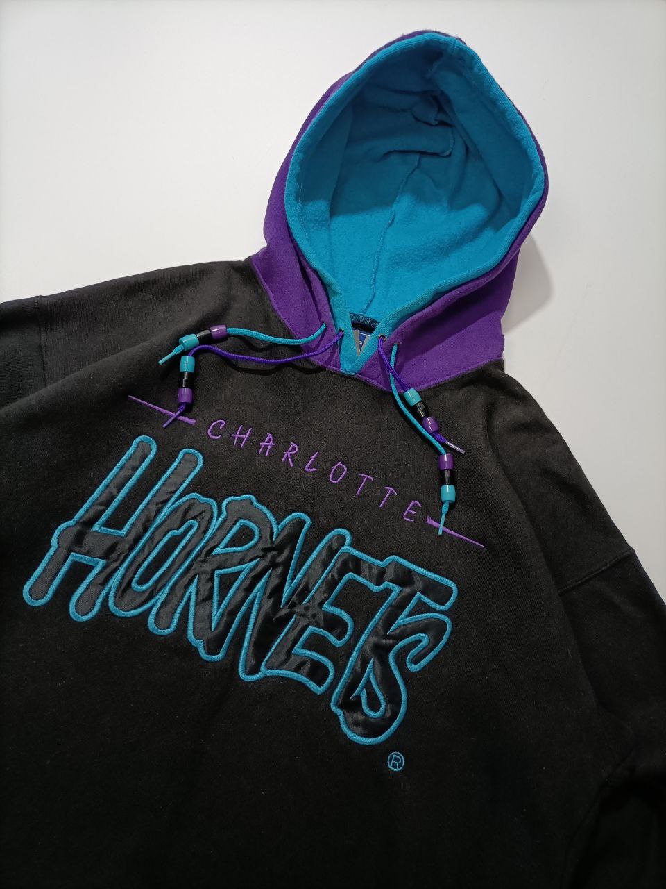 Starter Charlotte Hornets Felpa NBA Official Hoodie Vintage Uomo Donna (M/L)