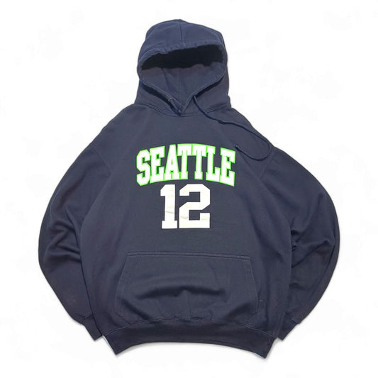 Felpa Cappuccio Seattle USA Vintage Hoodie Uomo (M/L)