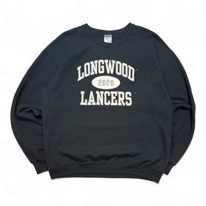 Felpa Girocollo USA Vintage Hoodie Longwood Lancers Uomo (L)