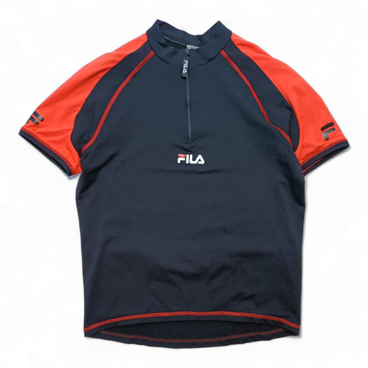 Fila T-Shirt Sport con Cerniera Ciclismo Uomo Donna (S/M)