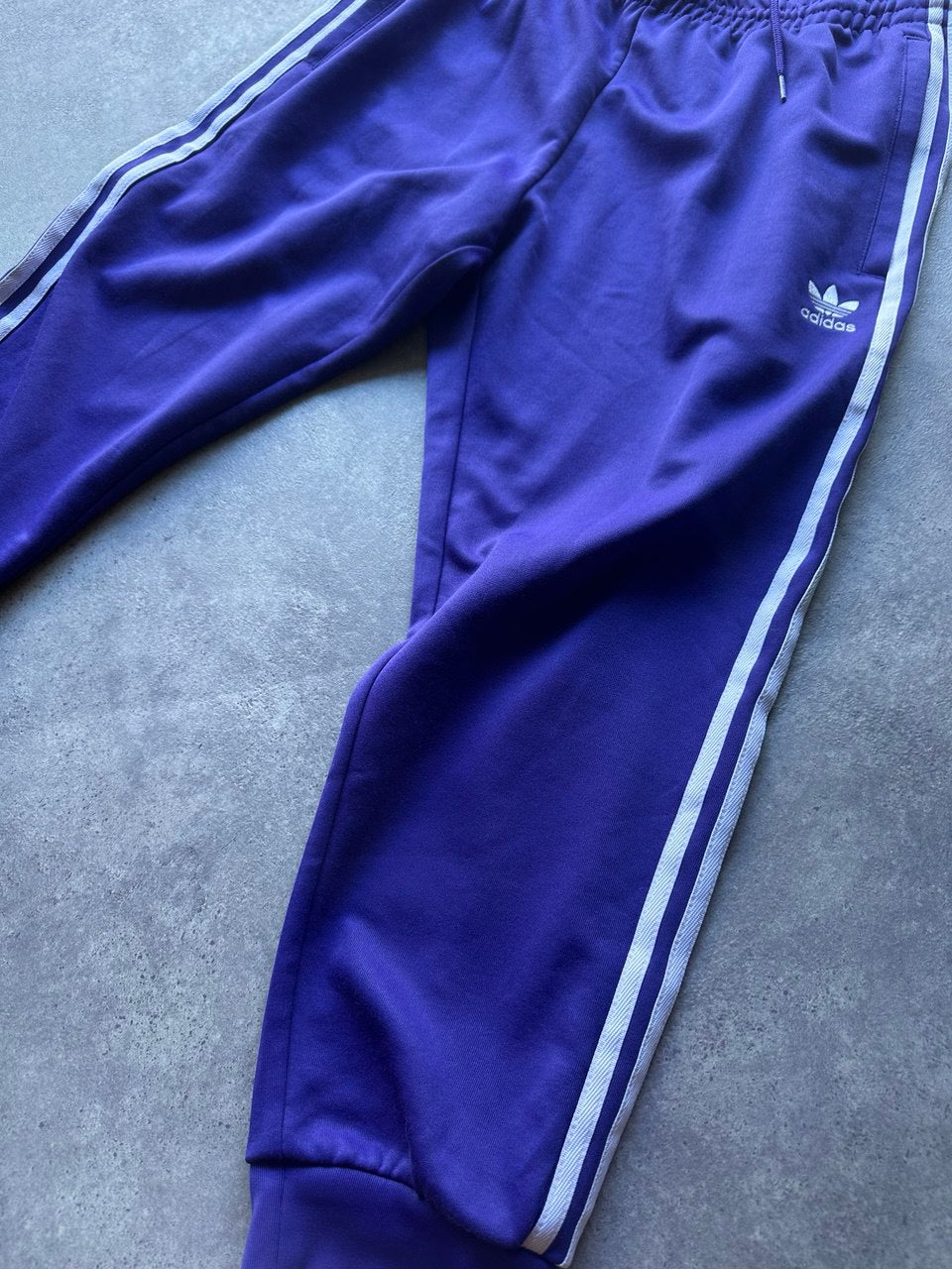 Adidas Track Pant Vintage Pantalone Tuta Logo Cucito Donna (L)